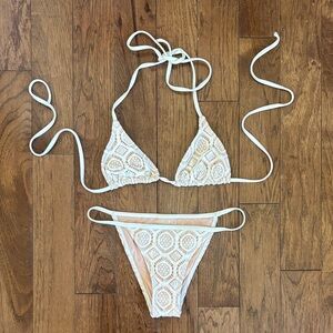 Lulu's Cream Crochet ~Lace Bikini